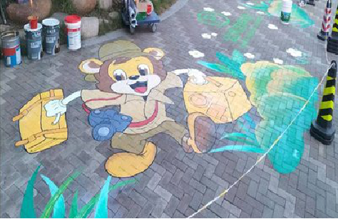 宜阳县夏季画地面彩绘会遇到的问题