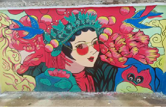 宜阳县墙体彩绘-网红墙