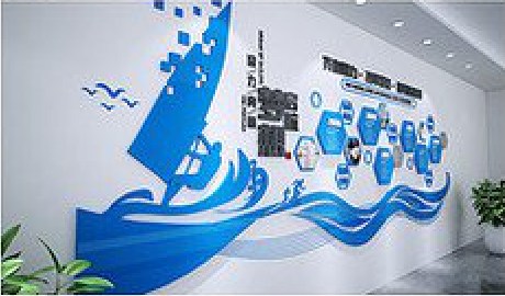 宜阳县海浪主题文化墙如何设计？