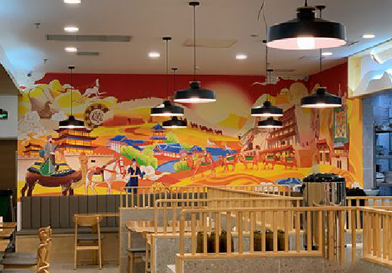 宜阳县商业空间彩绘介绍。