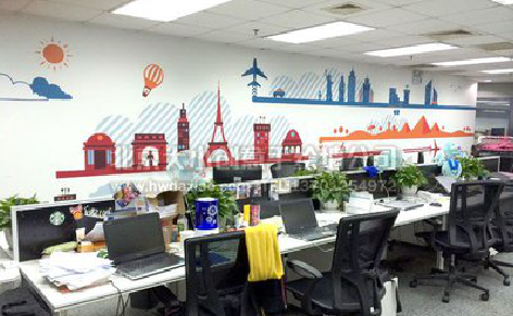 宜阳县教你设计办公室墙绘的方法。