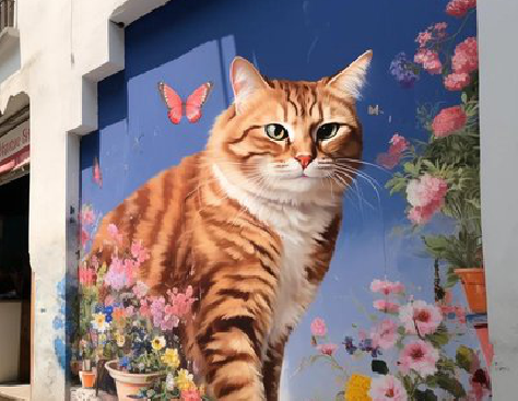 宜阳县自己绘制有个性的手绘墙