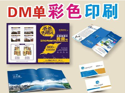 宜阳县单页印刷，色彩搭配简单。